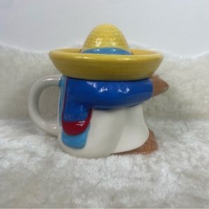 Sleeping Man Wearing Sombrero Teapot / Planter / Watering Jug